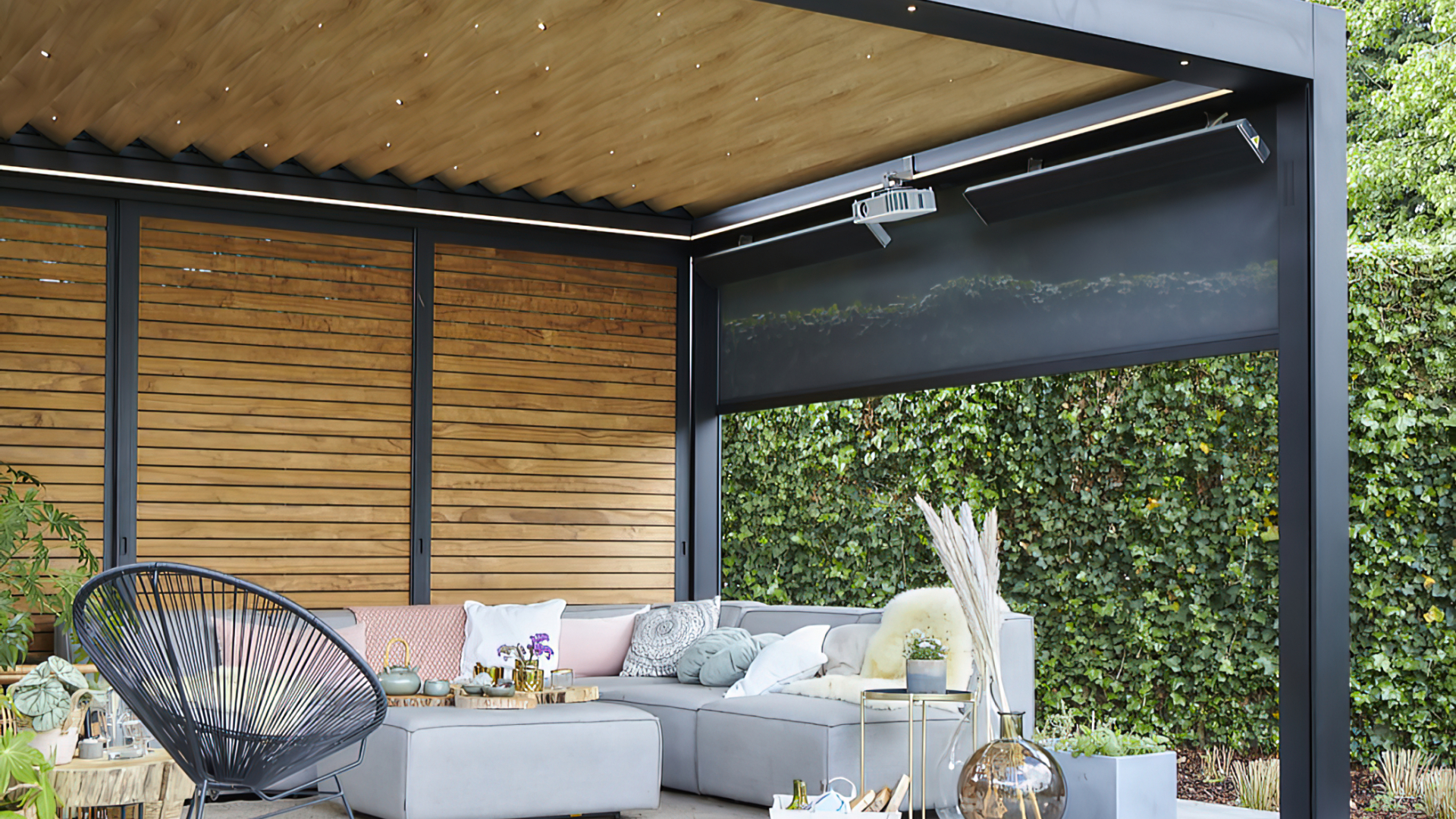 Pergola SO! Met houtlook lamellen